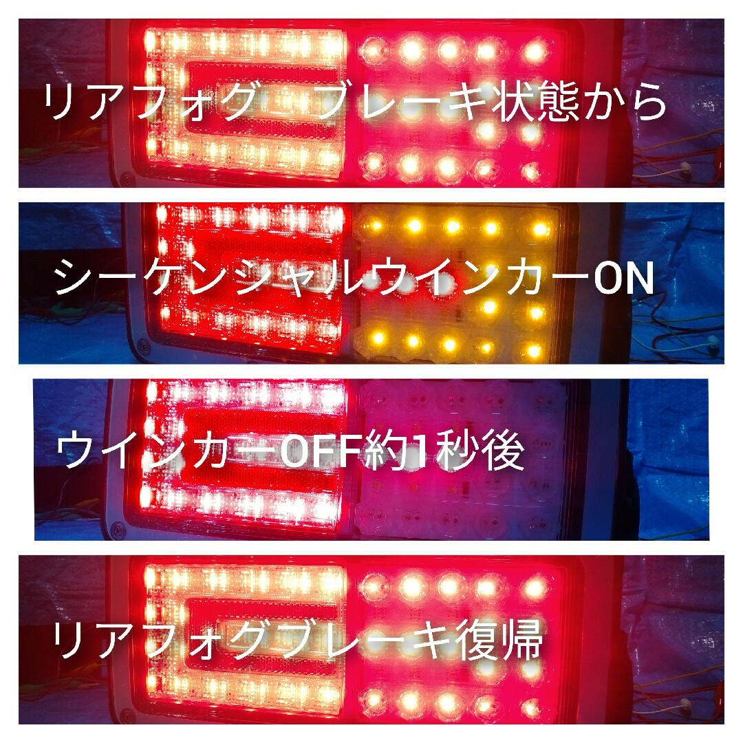 日野 プロフィア LED シーケンシャル リアフォグ テールランプ - www ...