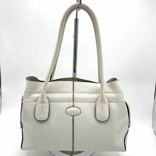 トッズ(TOD'S)のTOD'S トッズ 　ハンドバッグ　トートバッグ　レザー　ホワイト(ハンドバッグ)