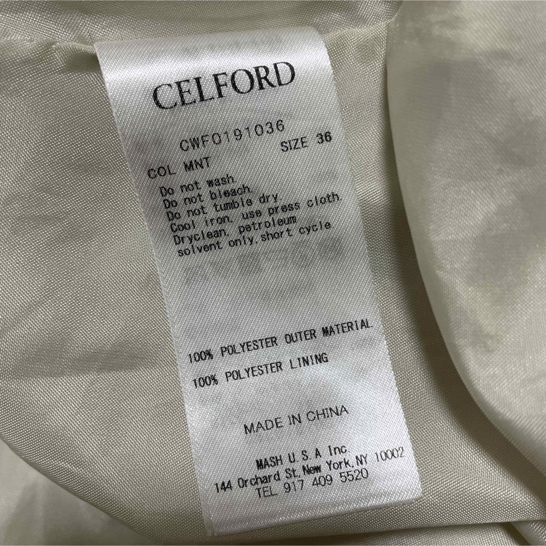 CELFORD(セルフォード)のCELFORD バックサテンタックプリーツワンピース レディースのワンピース(ひざ丈ワンピース)の商品写真