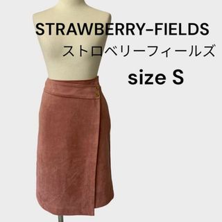 ストロベリーフィールズ(STRAWBERRY-FIELDS)のストロベリーフィールズ　STRAWBERRY-FIELDS スエードスカート(ひざ丈スカート)