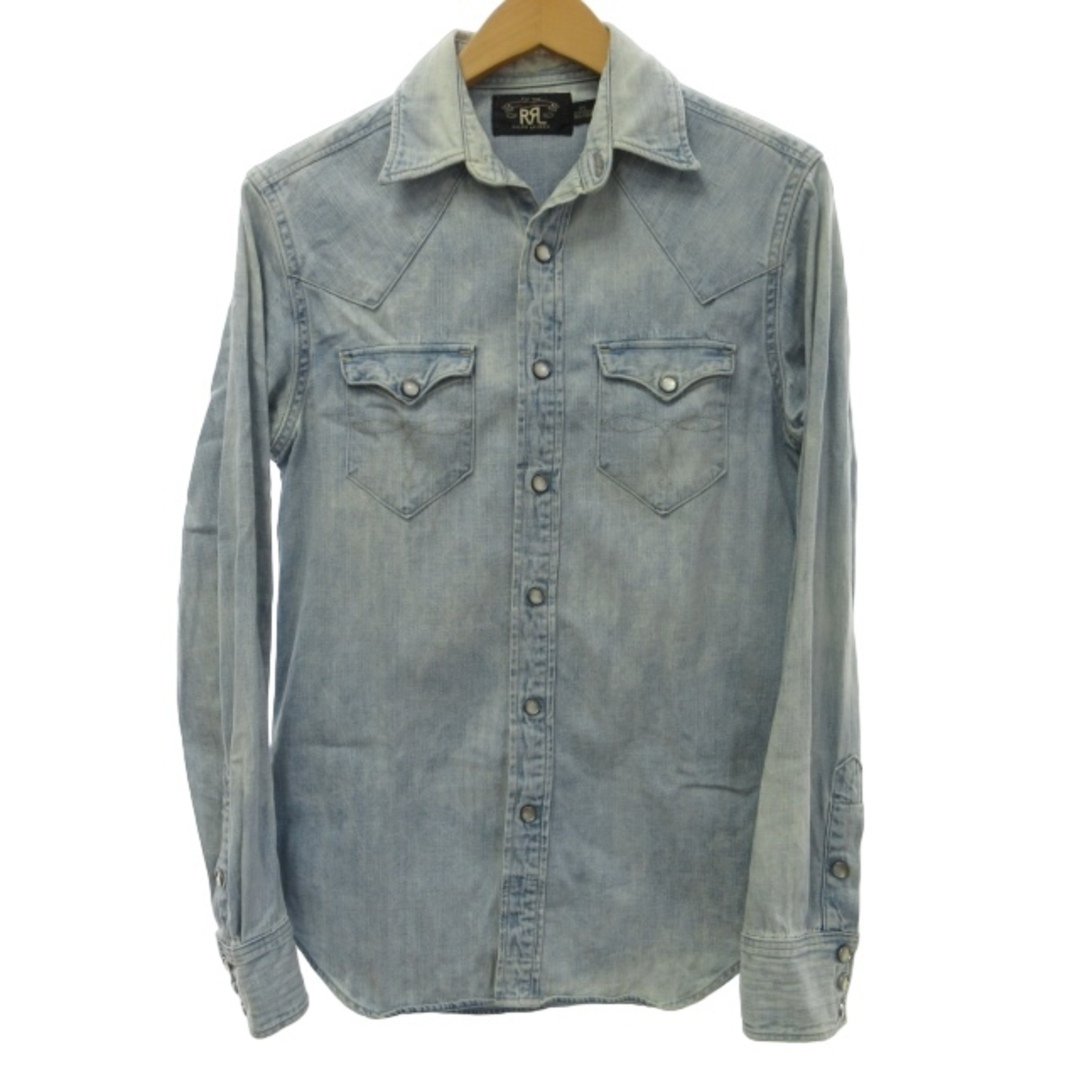 RRL - RRL デニムウエスタンシャツ 長袖 インディゴブルー XS STKの