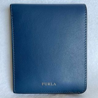 フルラ(Furla)のFURLA フルラ 二つ折り財布 お札入れ カードケース 男女兼用 紺 ネイビー(折り財布)