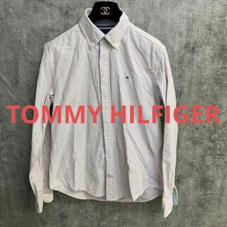 トミーヒルフィガー(TOMMY HILFIGER)のトミー　メンズ　Sサイズ　ストライプシャツ(シャツ)