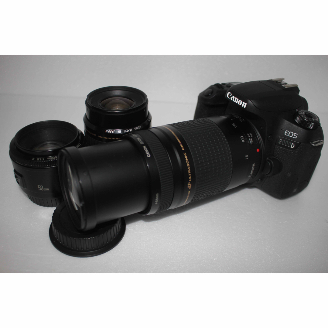 Canon - キャノン Canon EOS 9000D 標準＆望遠＆単焦点トリプルレンズ