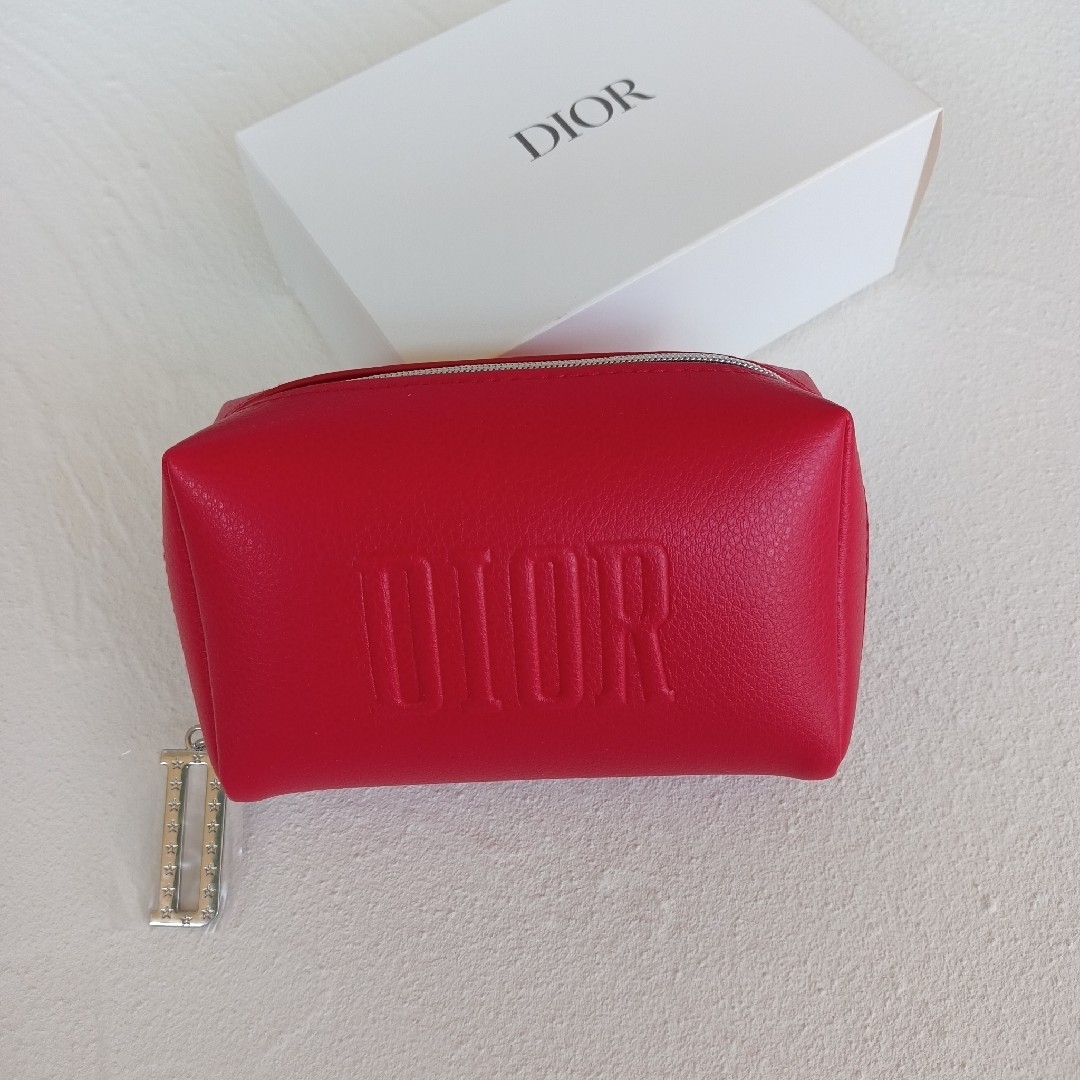 新品 ディオール Dior ノベルティ レッド ポーチ-