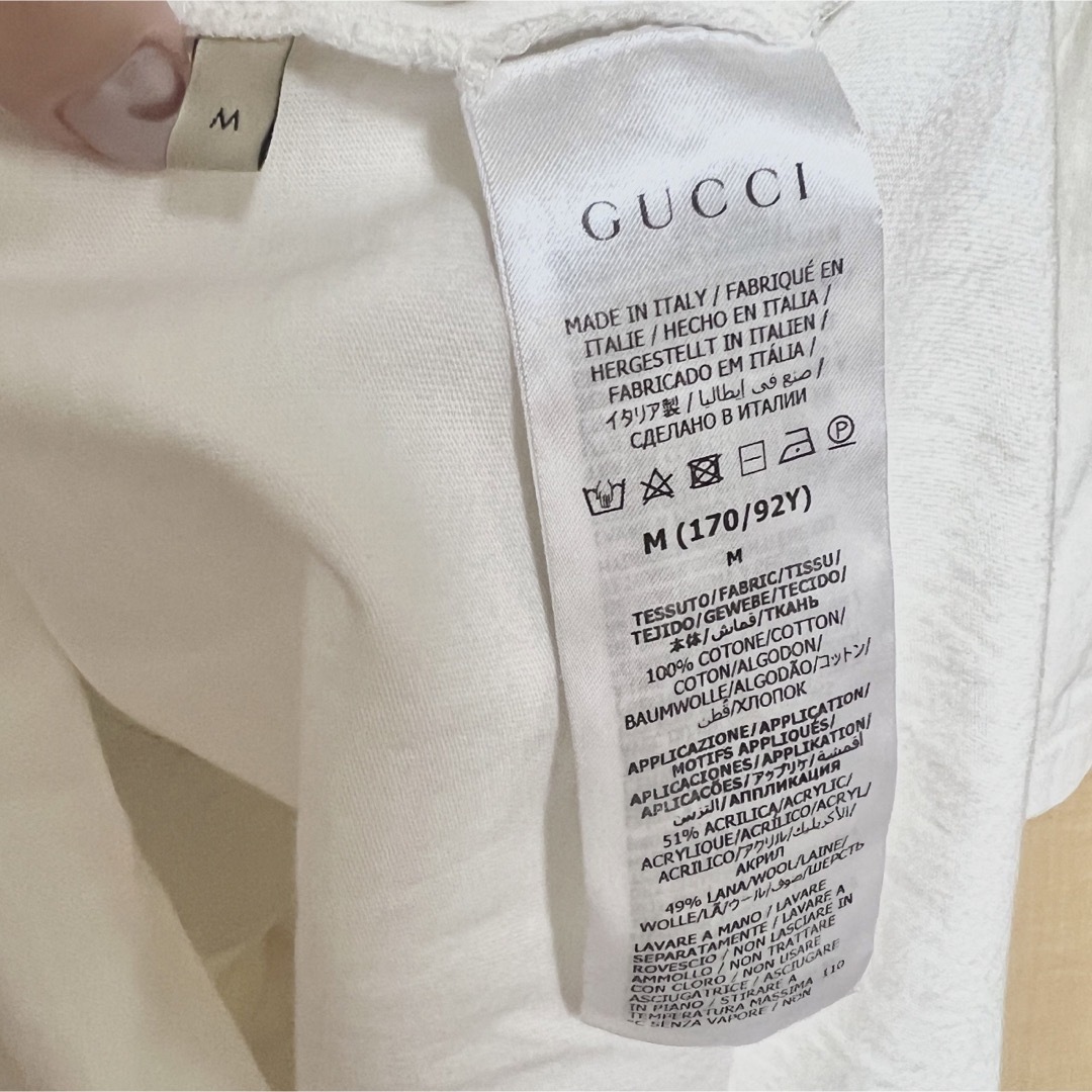 新作　レア　グッチ　テディベア　パッチ　Tシャツ　クマ　熊　GUCCI