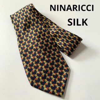 ニナリッチ(NINA RICCI)のNINA RICCI くま柄　ネクタイ　シルク　テディベア　おしゃれ(ネクタイ)