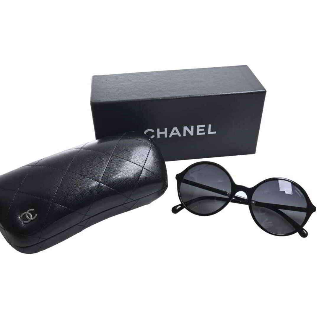 CHANEL シャネル パール 丸型 サングラス #53□19 140 5391HA ブラック by