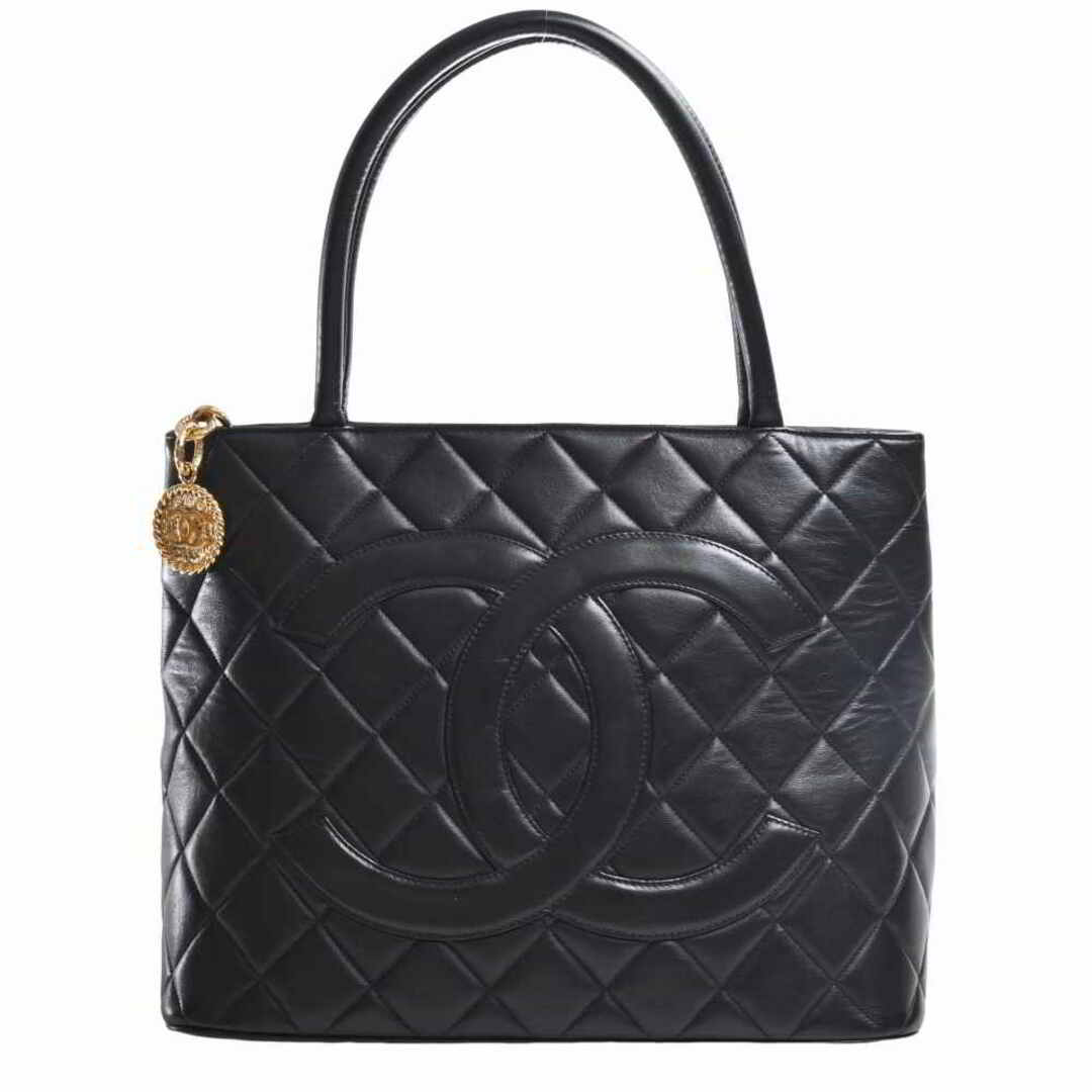 CHANEL シャネル ラムスキン マトラッセ ココマーク 復刻トート トート