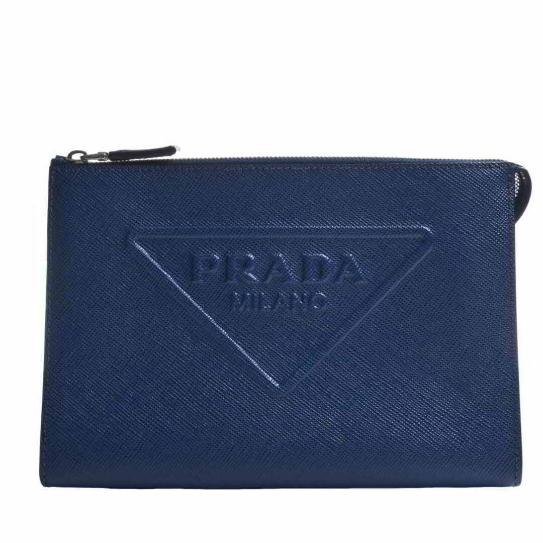 PRADA - 【中古】PRADA プラダ SAFFIANO CUIR クラッチバッグ セカンド