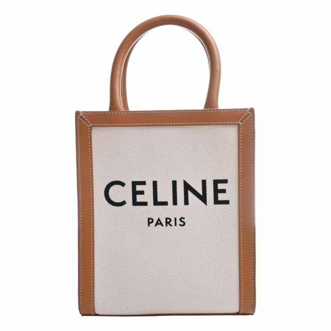 Celine セリーヌ キャンバス レザー ミニ バーティカル カバ 2WAY