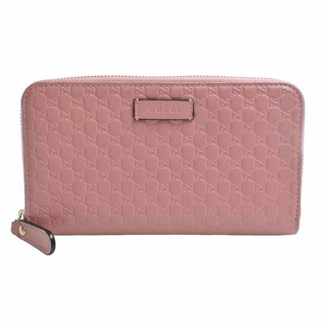 Gucci - 【中古】Gucci グッチ マイクログッチシマ レザー ラウンド