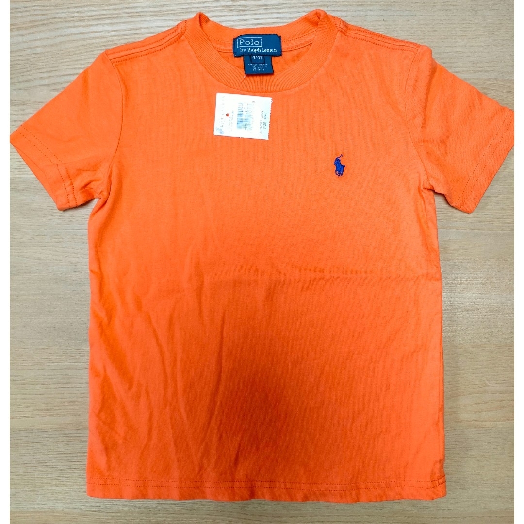POLO RALPH LAUREN(ポロラルフローレン)のラルフローレン　シンプル Tシャツ　4T　オレンジ キッズ/ベビー/マタニティのキッズ服女の子用(90cm~)(Tシャツ/カットソー)の商品写真