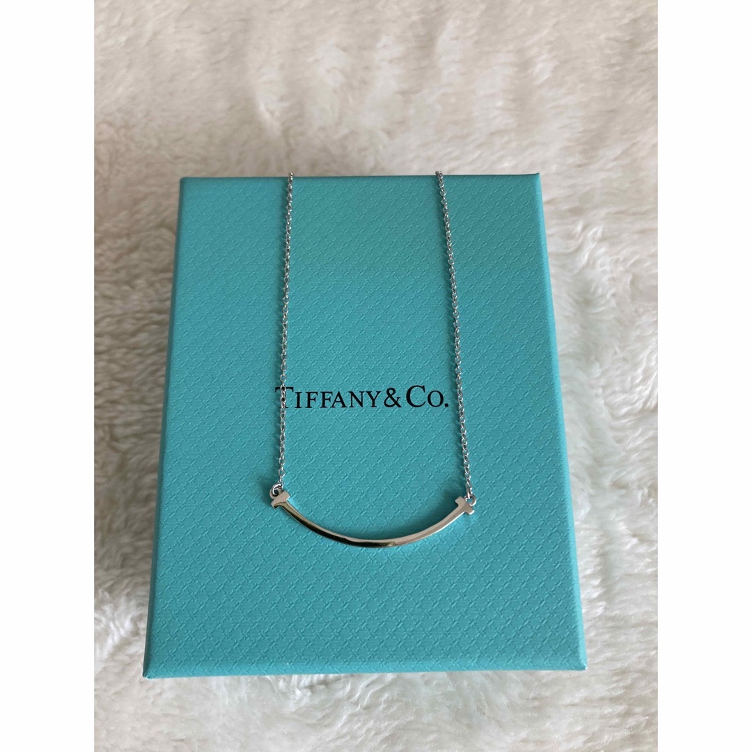 スマイルネックレス【美品早い物勝ち】Tiffany Tスマイルペンダント　スモール　シルバー