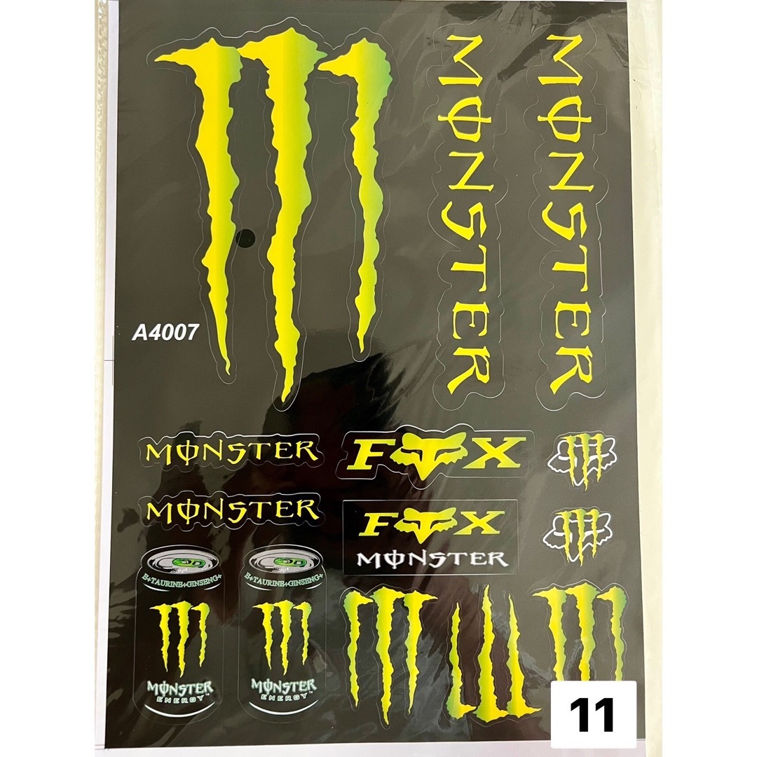 モンスターエナジー レッドブル ステッカー バイク ストリート 4枚セットの通販 by huma モンスターエナジー レッドブル ステッカー バイク ストリート 4枚セット A