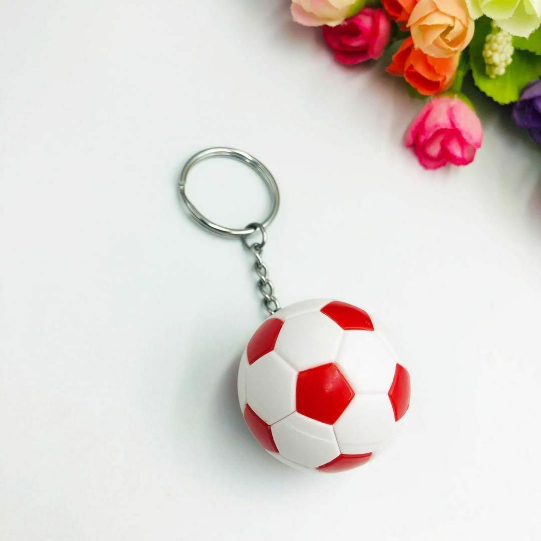 サッカーボール　キーホルダー　６色セット　かわいい　ストラップ　アクセサリー