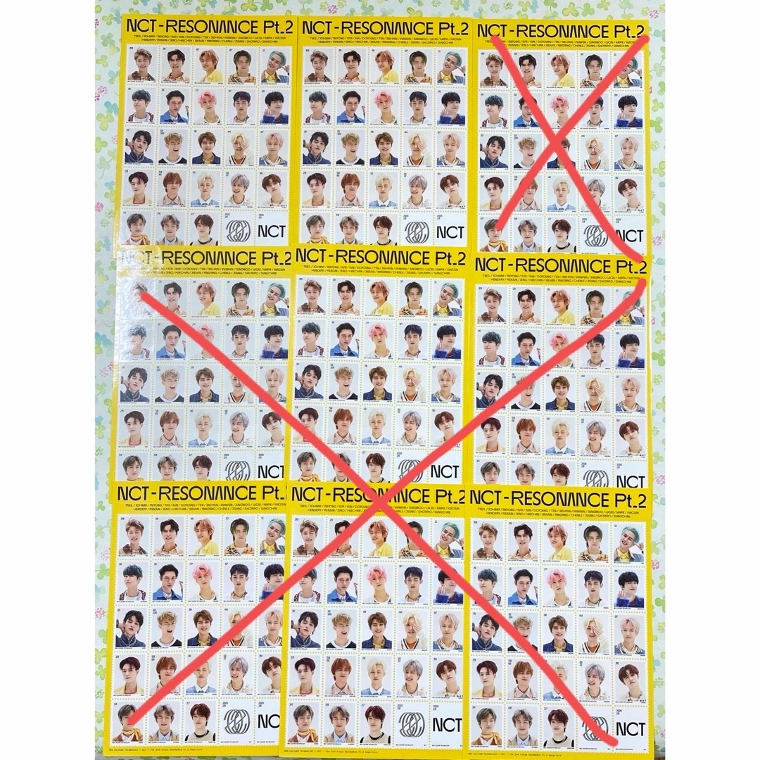 NCT 2020 肖像ステッカー ステッカー シール Departure 9枚 - アイドル