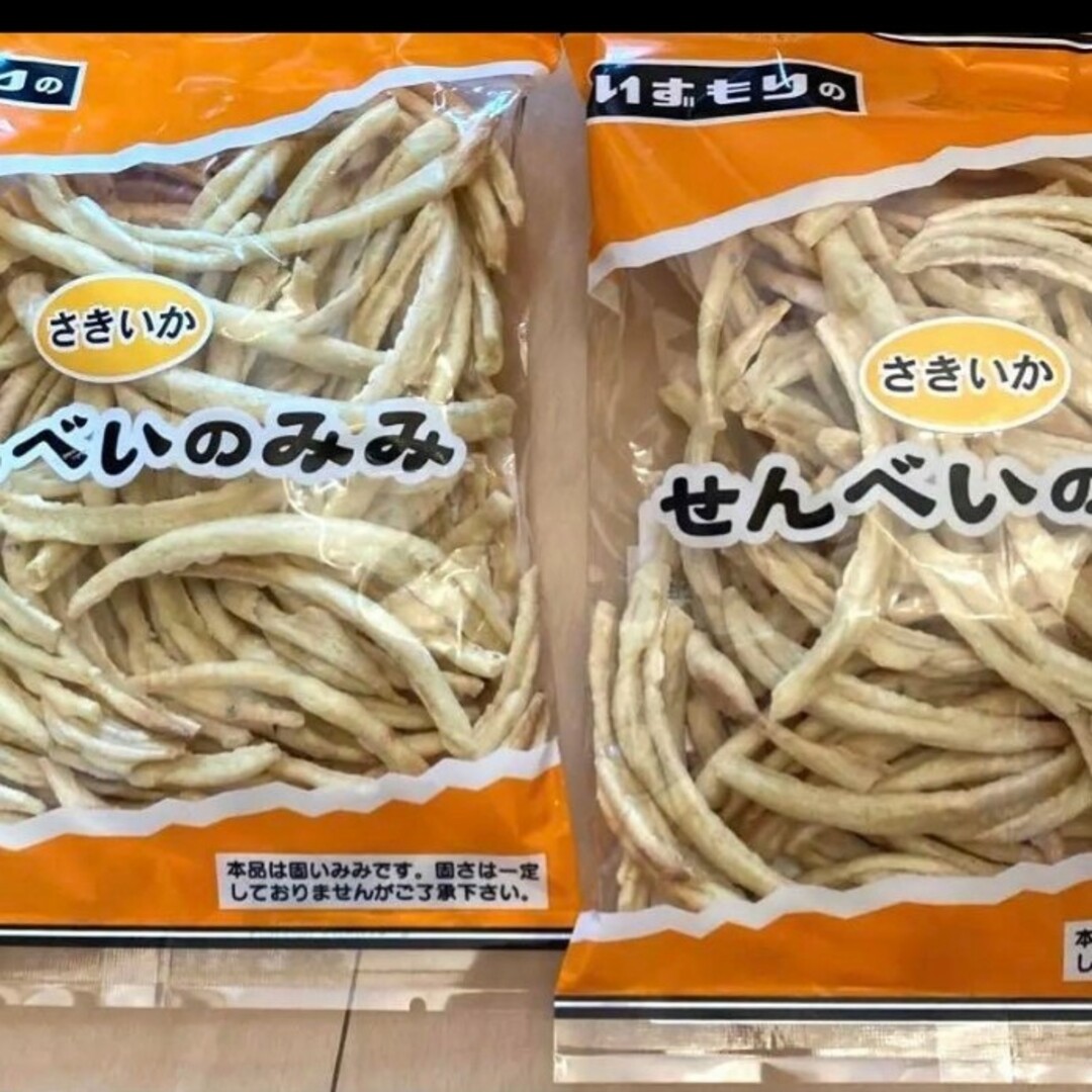 朝8時まで価格　南部せんべいのみみ　さきいか　いずもり　2袋セット　人気 食品/飲料/酒の食品(菓子/デザート)の商品写真