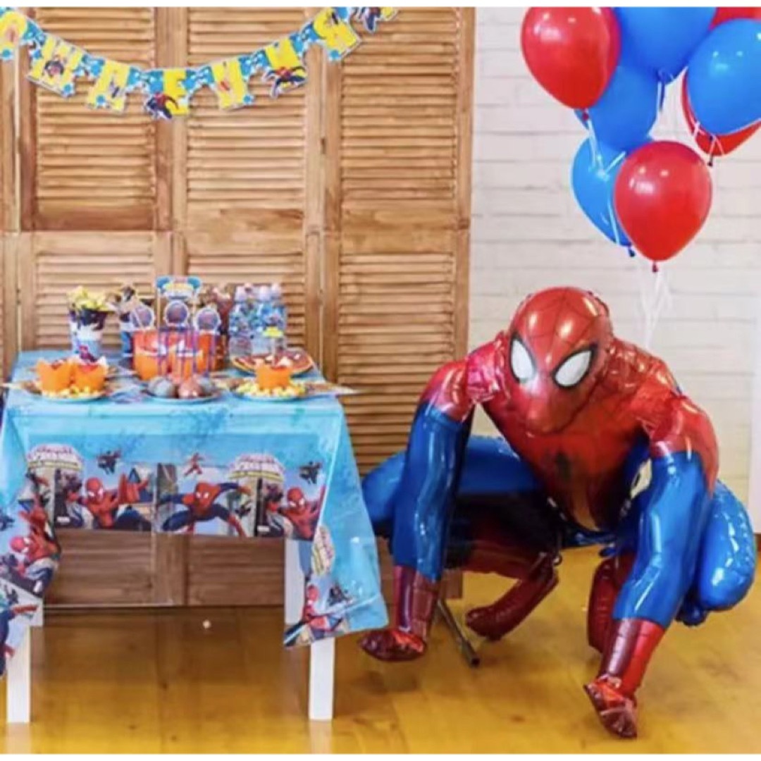 スパイダーマンの3Dバルーン 誕生日やパーティー エンタメ/ホビーのおもちゃ/ぬいぐるみ(キャラクターグッズ)の商品写真