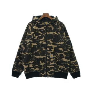 カーハート(carhartt)のCarhartt ミリタリーブルゾン -(XL位) ベージュx黒x茶(総柄) 【古着】【中古】(ミリタリージャケット)