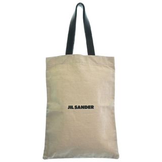 ジルサンダー(Jil Sander)のJIL SANDER ジルサンダー トートバッグ - ベージュ系x黒 【古着】【中古】(トートバッグ)