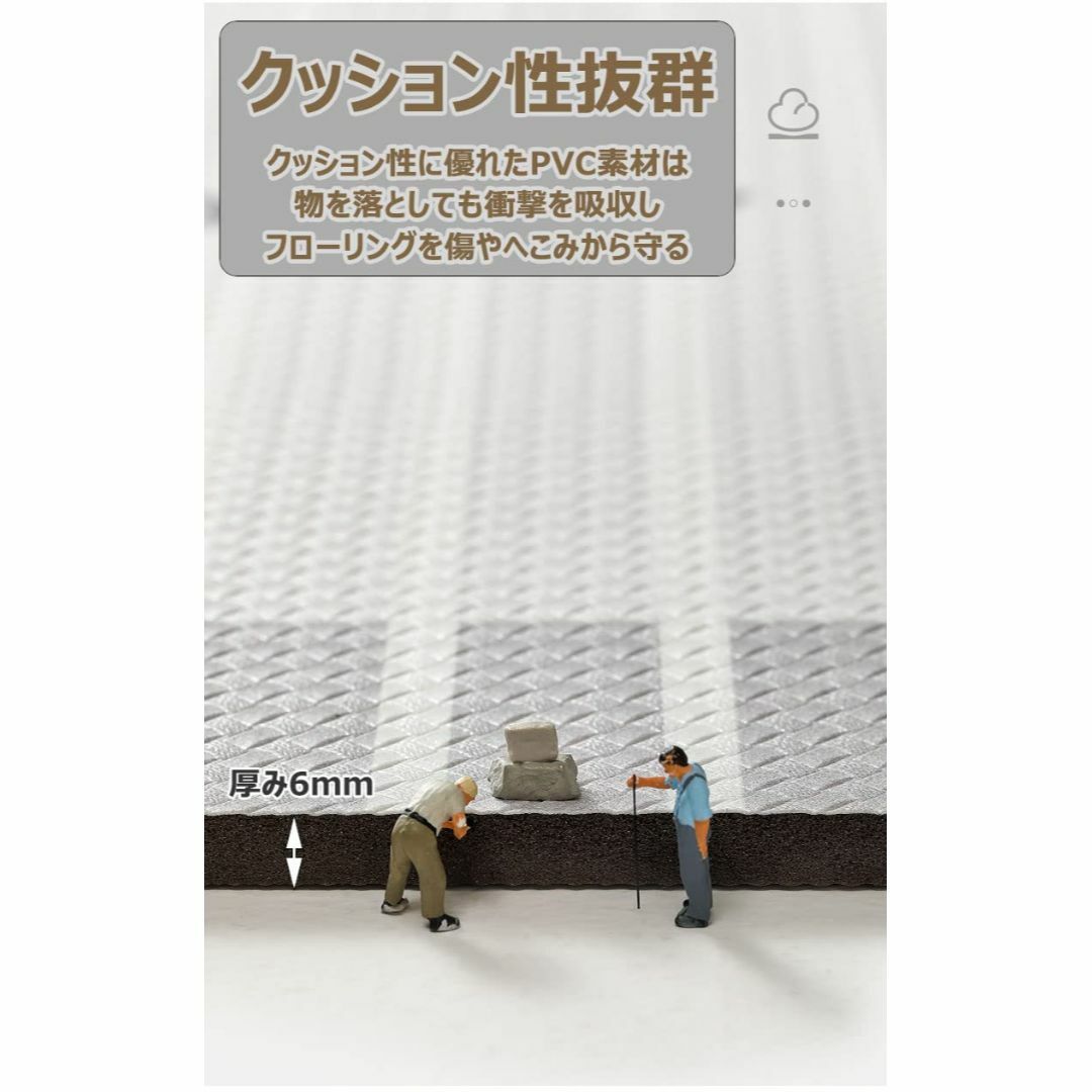 キッチンマット 拭ける 防水マット クッションマット 台所マット 低反発 滑り止 1