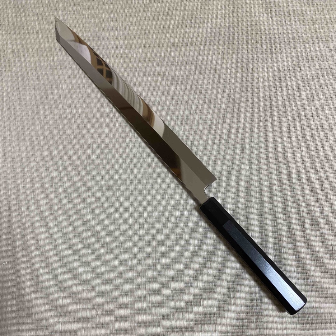 新品 VG10 本焼き 鏡面 出刃包丁 黒檀八角柄-
