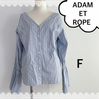 アダムエロペ(AER ADAM ET ROPE)のADAM ET ROPE ストライプ　トップス(シャツ/ブラウス(長袖/七分))