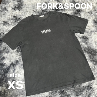 フォークアンドスプーン(FORK&SPOON)のFORK&SPOON  （サイズ 5）ロゴTシャツ 黒  カットソー(カットソー(長袖/七分))