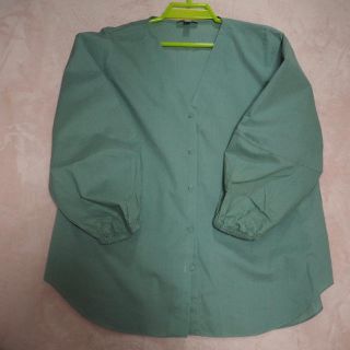 コス(COS)のCOS ミントカラー コットンブラウス(シャツ/ブラウス(長袖/七分))