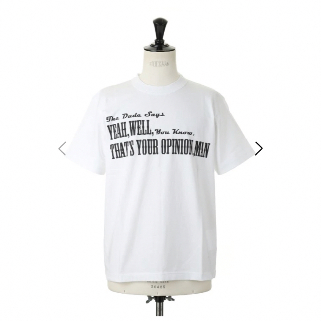 sacai - sacai BIG LEBOWSKI T-SHIRT White 3の通販 by ドメショップ ...