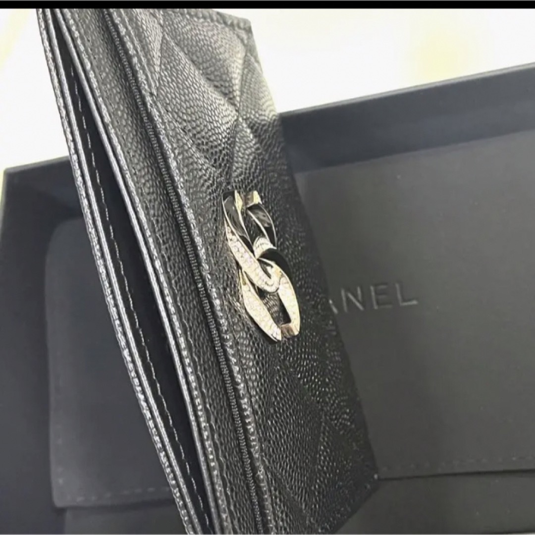 CHANEL  キャビア　パスケース　シャンパンゴールド　希少品