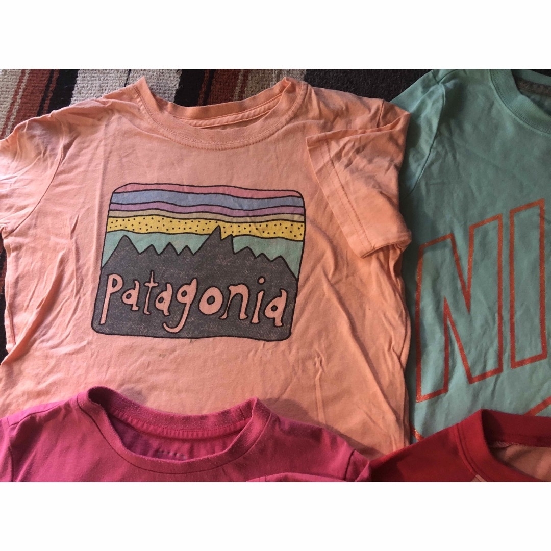 patagonia(パタゴニア)の★SALE★130 Tシャツ　4枚　パタゴニア　ナイキ　ノースフェイス  キッズ/ベビー/マタニティのキッズ服女の子用(90cm~)(Tシャツ/カットソー)の商品写真