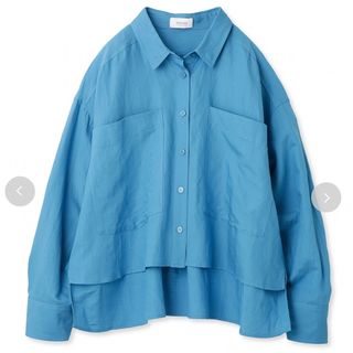 emmi atelier - 【emmi atelier】リネン混ビッグポケットシャツの通販