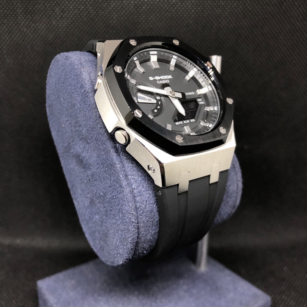 G-SHOCK(ジーショック)のGA-2100本体付き ラバーベルトセット カシオーク カスタム Gショック メンズの時計(腕時計(アナログ))の商品写真