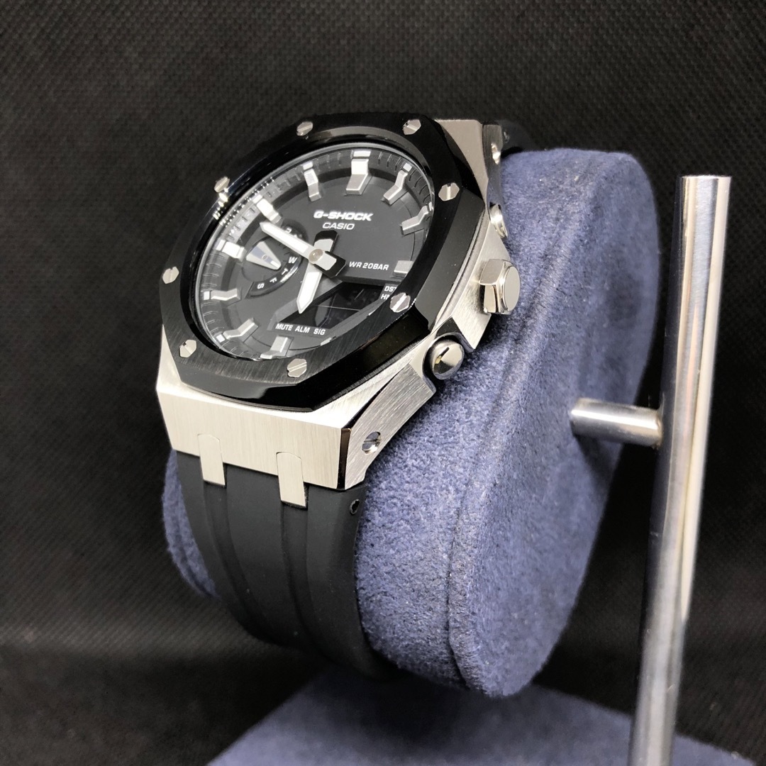 G-SHOCK(ジーショック)のGA-2100本体付き ラバーベルトセット カシオーク カスタム Gショック メンズの時計(腕時計(アナログ))の商品写真