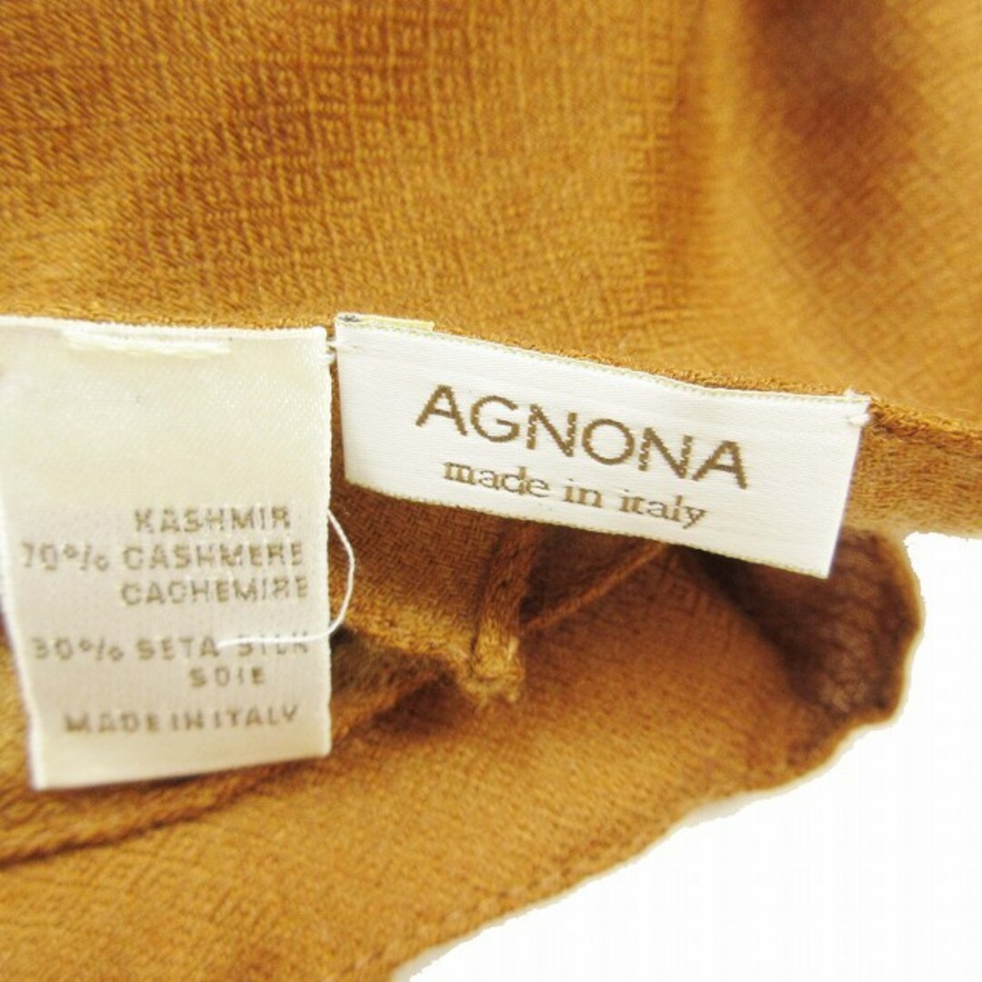 Agnona - アニオナ AGNONA カシミヤ × シルク 大判 ストール ダイヤ織