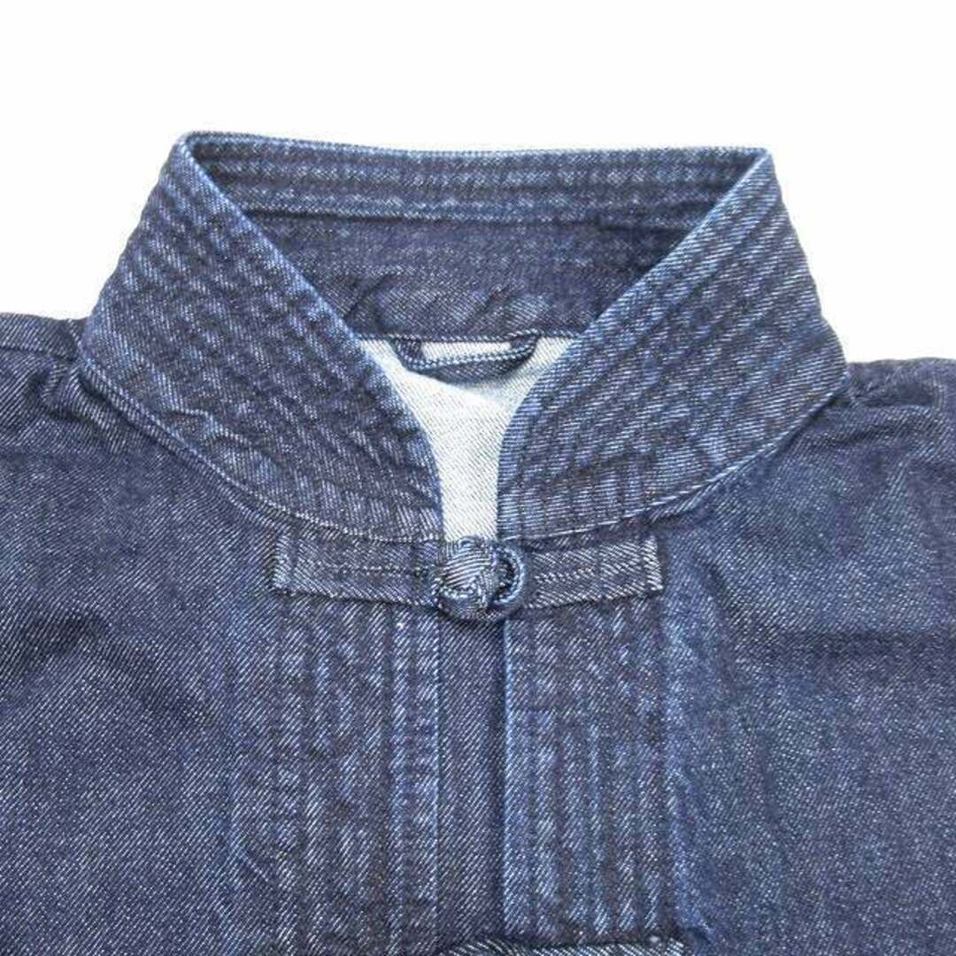 17ss ソフネット デニム カンフージャケット チャイナ ブルゾン