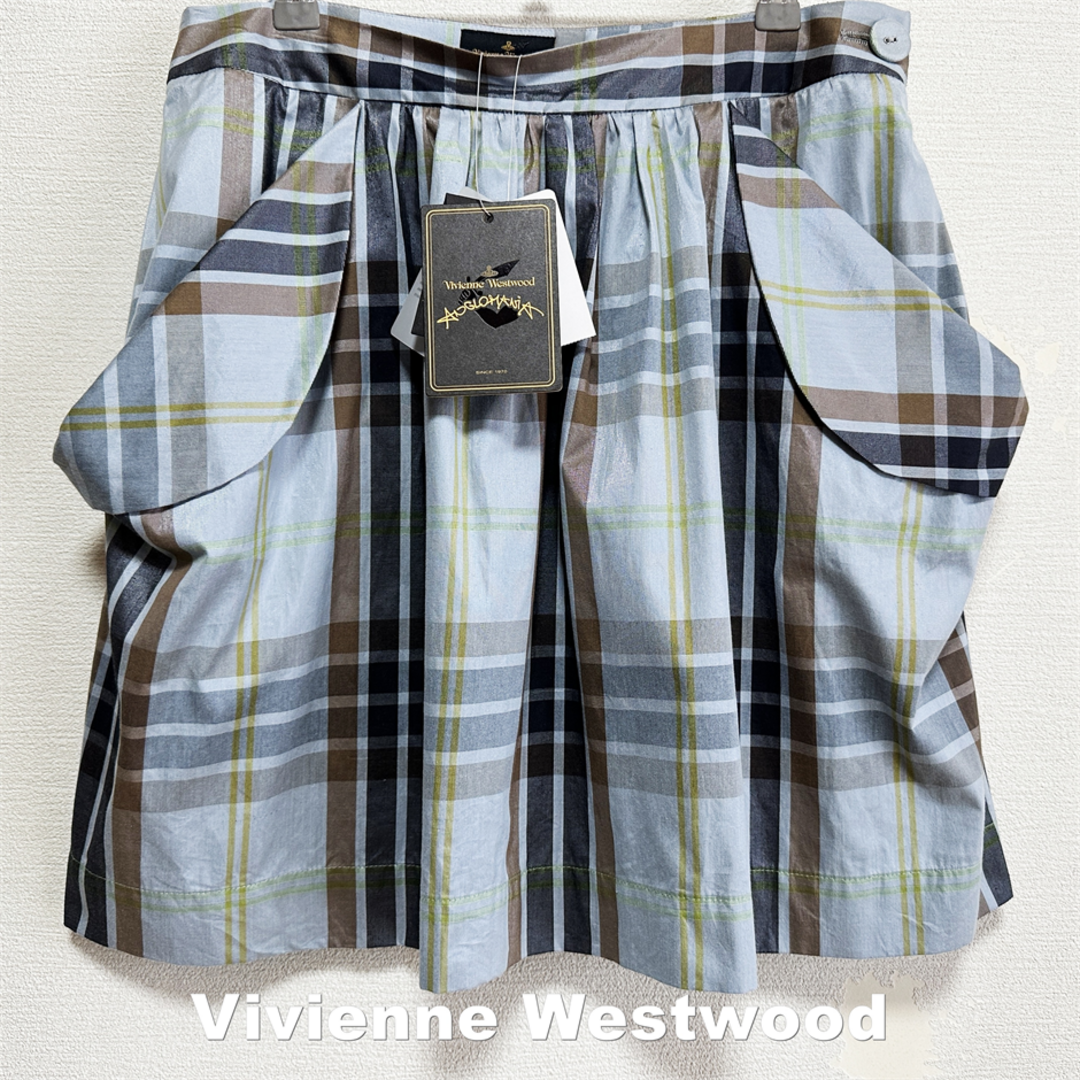 Vivienne Westwood(ヴィヴィアンウエストウッド)の【Vivienne Westwood】タータンチェック スカート タグ付未使用 レディースのスカート(ひざ丈スカート)の商品写真