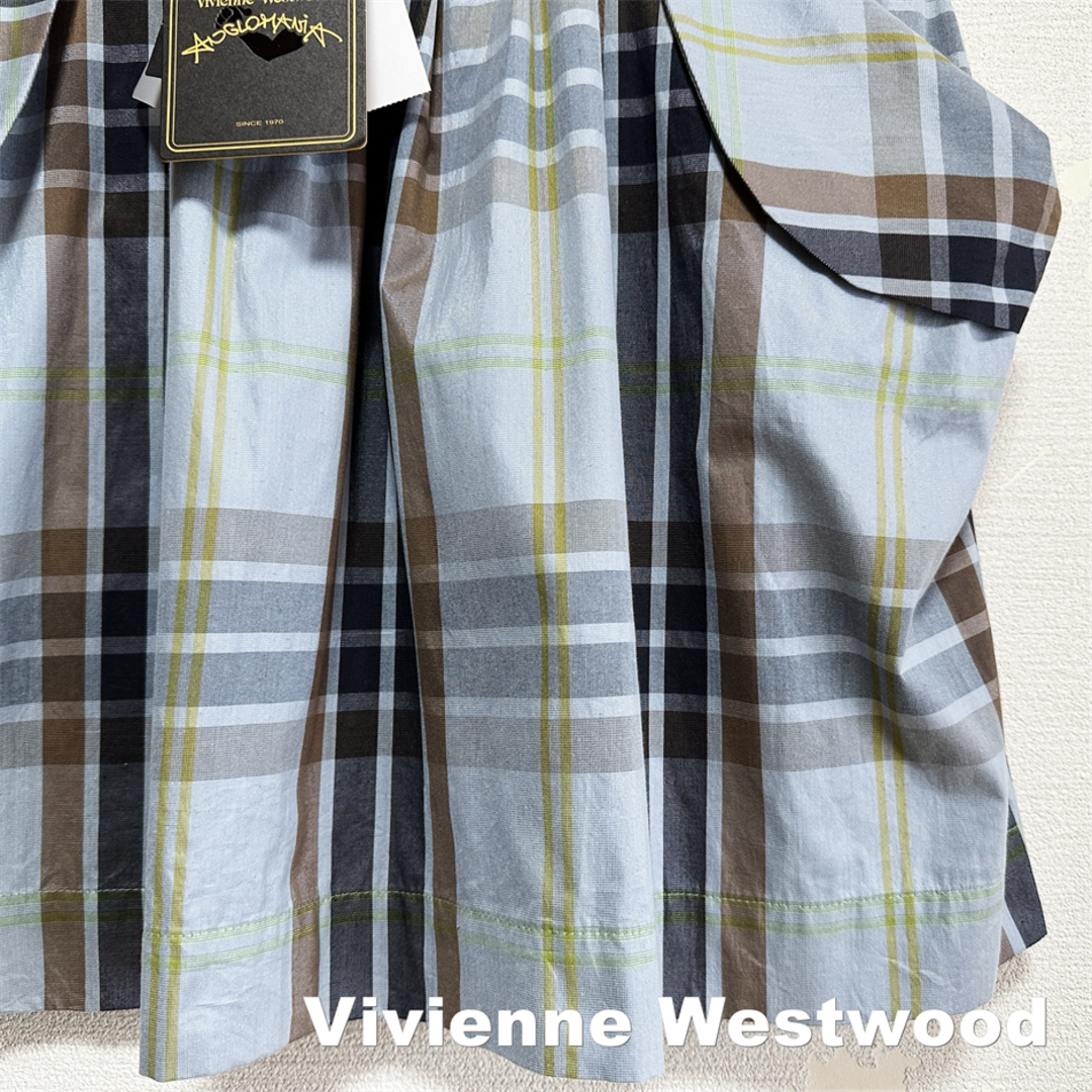 Vivienne Westwood(ヴィヴィアンウエストウッド)の【Vivienne Westwood】タータンチェック スカート タグ付未使用 レディースのスカート(ひざ丈スカート)の商品写真