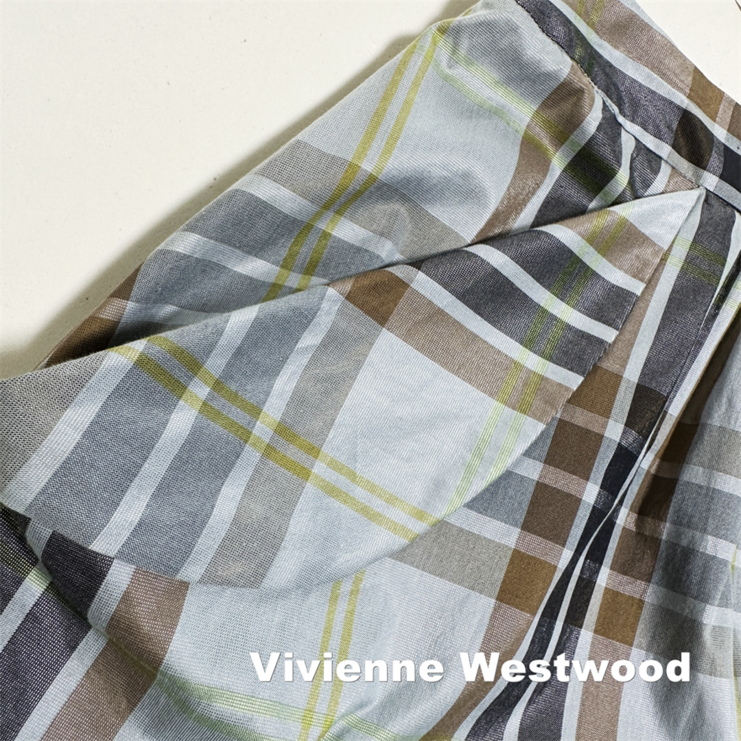 Vivienne Westwood(ヴィヴィアンウエストウッド)の【Vivienne Westwood】タータンチェック スカート タグ付未使用 レディースのスカート(ひざ丈スカート)の商品写真