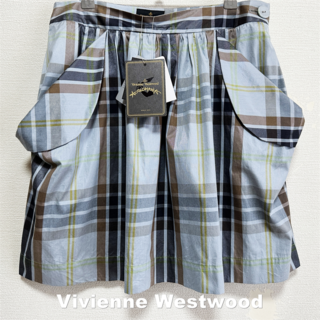 ヴィヴィアンウエストウッド(Vivienne Westwood)の【Vivienne Westwood】タータンチェック スカート タグ付未使用(ひざ丈スカート)