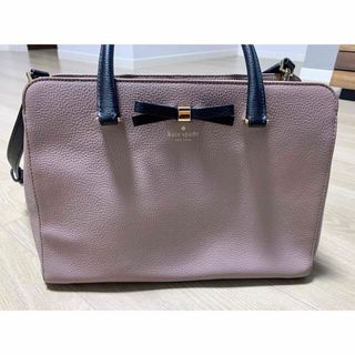 ケイトスペードニューヨーク(kate spade new york)のケイトスペード　レザー リボン 2WAY ハンドバッグ ショルダー(ハンドバッグ)