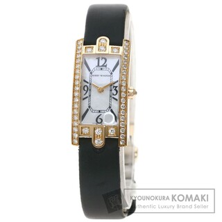 ハリーウィンストン(HARRY WINSTON)のHARRY WINSTON AVCQHM16 アヴェニューC ミニ ダイヤモンドベゼル 腕時計 K18PG 革 ダイヤモンド レディース(腕時計)