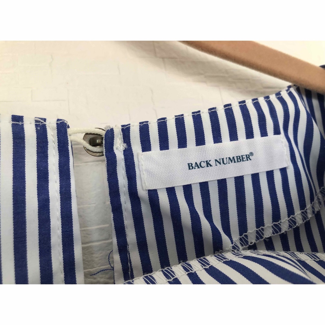 BACK NUMBER(バックナンバー)のbacknumber ライトオン購入　ストライプ　シャツ レディースのトップス(シャツ/ブラウス(長袖/七分))の商品写真