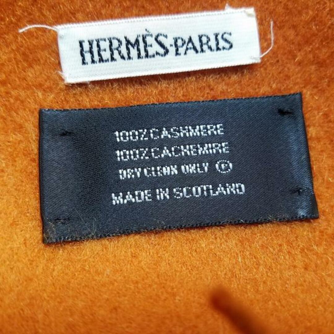 Hermes - エルメス マフラー - オレンジ カシミヤの通販 by ブラン