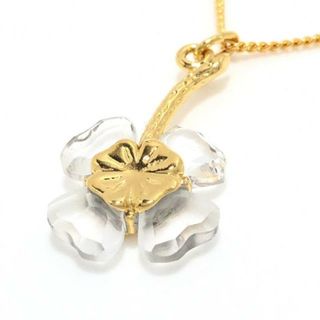 【極美品】SWAROVSKI 花 フラワー ネックレス ブルー