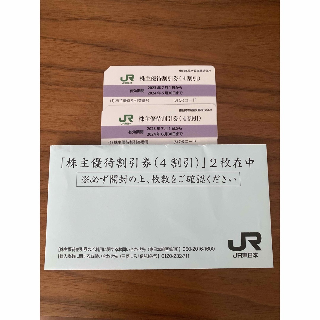 JR東日本株主優待２枚　匿名配送　追跡可その他