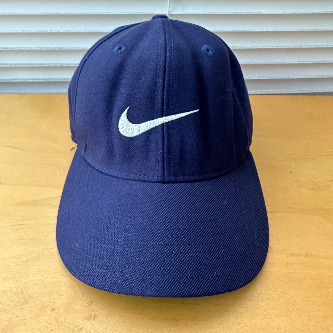 NIKE(ナイキ)の'90s NIKE 旧タグ  cap / navy×white メンズの帽子(キャップ)の商品写真