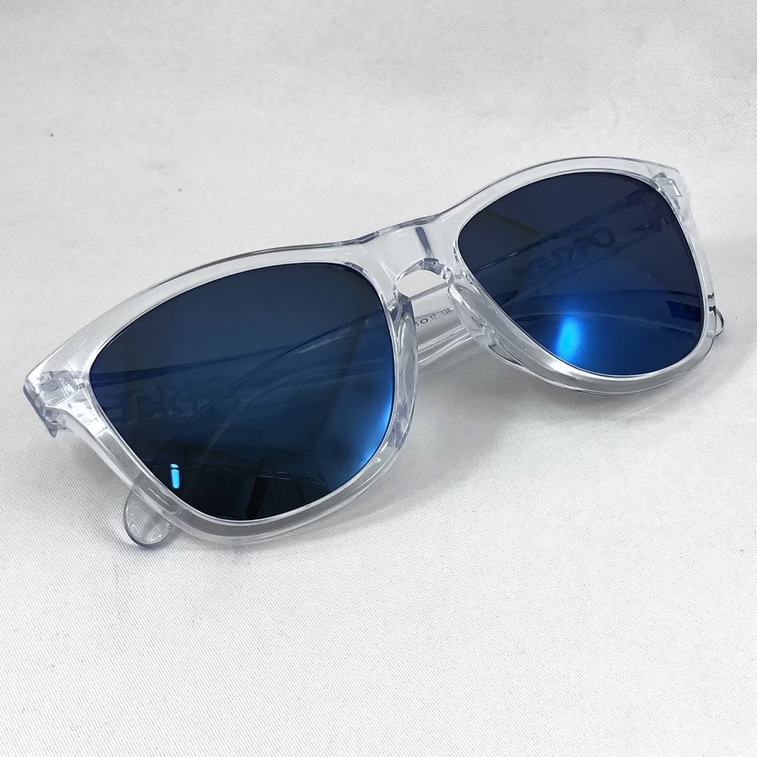 オークリーox8137-02偏光ブルーミラーサングラスFrogskins-